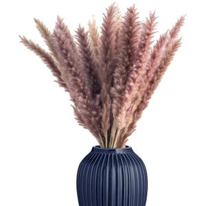 Plantes De Roseau pour La D/écoration De La Maison Remplissage De Vase Boho Herbe de Pampa Artificielle Grand 43 Pouces 110cm (Noir) 3 Tiges D/écor dherbe De Pampa Haut Plumes De Roseau Faux