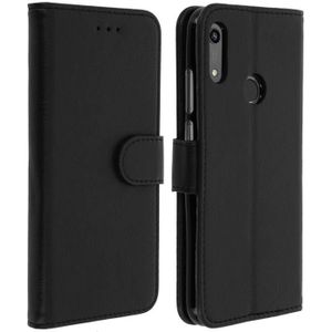 Noir XUNYLYEE Universel Housse Ceinture Clip Étui Haute Qualité Cuir pour Téléphone Portable Coque Compatible avec Honor 8A Pro 6.09 