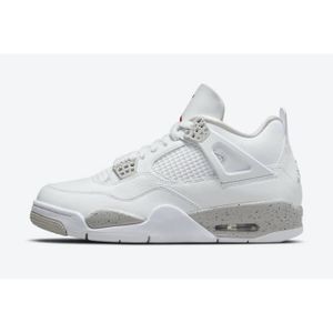 BASKET Baskets - Air Jordan - 4 Retro - Homme - Blanc - E