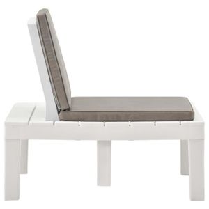 Ensemble table et chaise de jardin ABB Salon de jardin 3 pcs Plastique Blanc - Qqmora - BSD59686