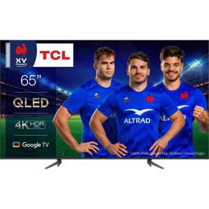 Téléviseur LED TCL 65C641 - TV QLED 65'' (165 cm) - 4K UHD 3840 x 2160 - TV connecté Google TV - HDR Pro - 3 x HDMI 2.1