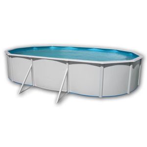 toi piscine hors sol ovale ibiza compact en acier 21500 l 550 x 366 x 132 cm kit complet piscine filtre skimmer et echel cdiscount jardin