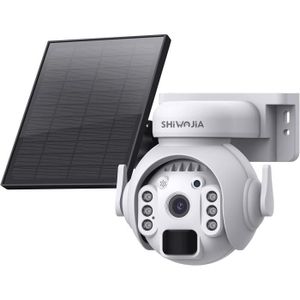 CAMÉRA IP Camera Solaire Exterieur Wifi Sans Fil, 2K 3Mp Caméra Ip Ptz Sur Batterie Et Panneau Solaire, Détection Humaine Pir, Vision N[w2194]