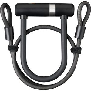 ANTIVOL - BLOQUE ROUE Newton Pro Mini U Lock avec câble de 100 cm, cadenas pour vélo et scooter, vélos électriques, extra solide, sécurisé 15 x 15,[T1833]