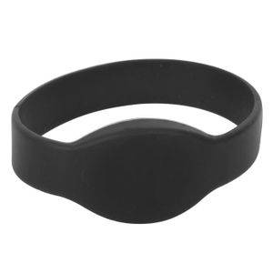 BADGE RFID - CARTE RFID VBESTLIFE carte de bracelet Bracelet en Silicone, 125Khz, étanche IP68, carte d'identité, pour piscine, outillage badge Jaune Noir