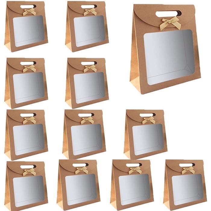 Sacs D'Emballage En Papier Kraft, 20 Pièces Sacs Cadeaux Avec Poignées, Sac  Papier Cadeau, Sac Cadeau, Pour Bonbons De Mari[x10107] - Cdiscount  Beaux-Arts et Loisirs créatifs