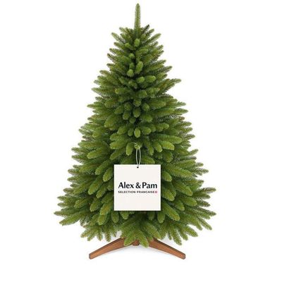 Sapin De Noël Artificiel Premium 180 Cm Avec Effet Neige - Montage Facile, PVC épais, Base Métallique Ignifuge, Idéal Pour Maison Et Décoration - 4