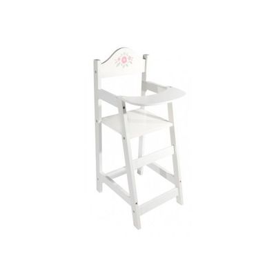 Teorema Chaise Haute Pour Poupée – 54 Cm, Cadre Métal, Coussin Ours Pot De Miel, Plateau Et Porte-Tasse, Cadeau Enfant Dès 3 Ans