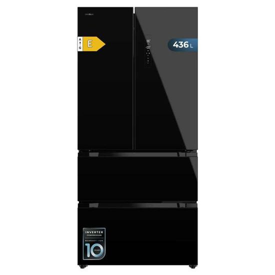 Cecotec Kühlschrank Französische Tür 436L - No Frost Energieklasse E 183cm