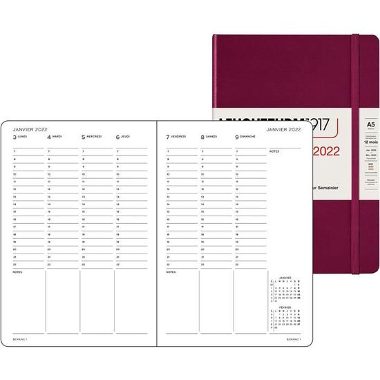 Lot Agenda Français Civil 2023 Paperblanks "Chroniques Turquoises" Ultra Vertical 1 Semaine Sur - View #5