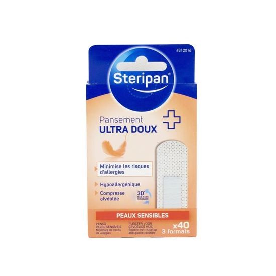 steripan 40 pansements peau sensible 3 formats cdiscount sante mieux vivre
