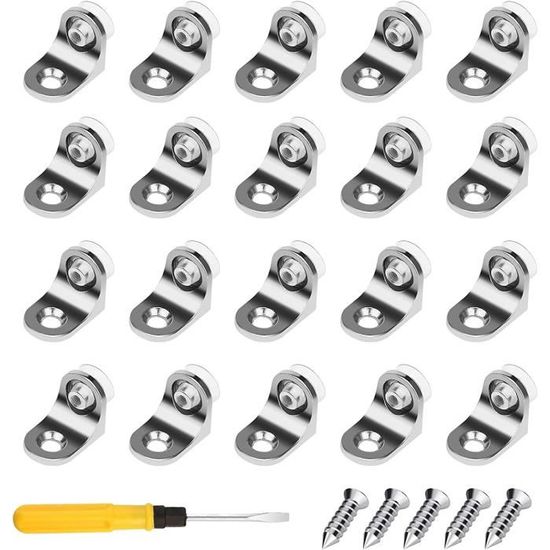 Sourcing Map Taquet équerre Support Étagère Plaque Ventouse Verre