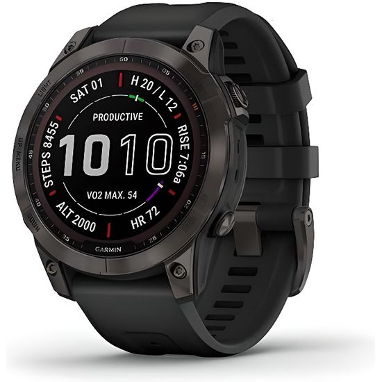 Garmin Fenix 7X Solar Saphire Titane - Montre GPS Multisport - NEUVE