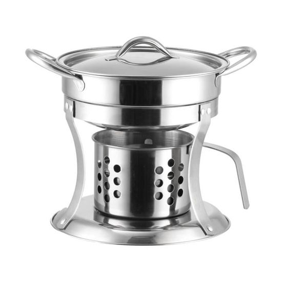 Chafing Dish En Acier Inoxydable Chaud Fondue Au Fromage Ensemble Fonte