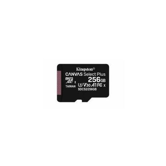 Kingston Technology  Canvas Select Plus mémoire flash 256 Go MicroSDXC Classe 10 UHS-I (256GB MICROSDXC CANVAS SELECT - 100R A1 C10
