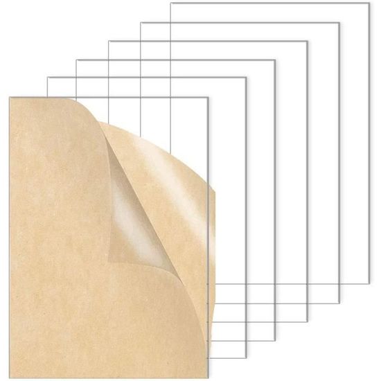 8 Pièces Feuilles Acrylique Transparentes,Acrylique 2mm, 15c