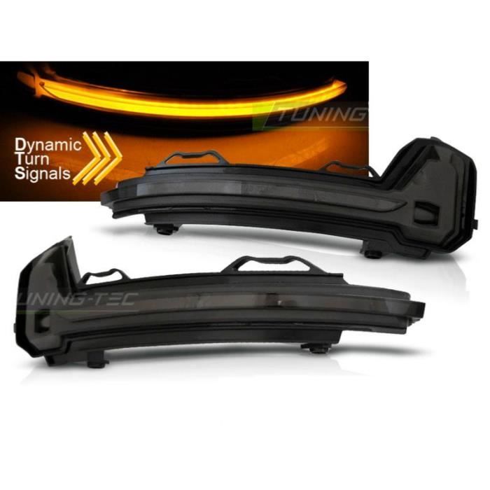 Paire clignotant retroviseur VW Tiguan 2 15-20 Fume Led