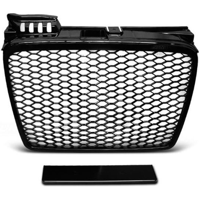 Grille calandre Audi A4 B7 04-08 noir brillant look RS