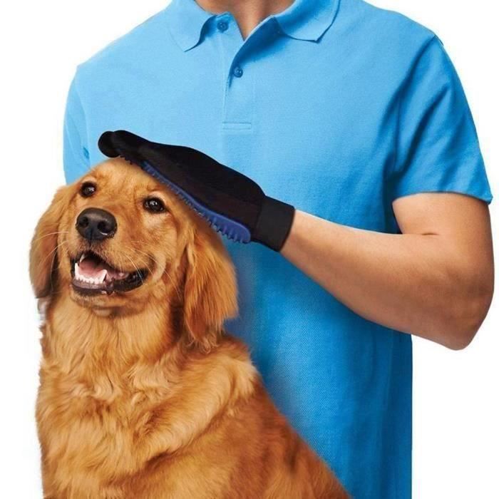 SHOP-STORY - Gant de Brossage pour Toilettage de Poils d\'Animaux de Compagnie Chien Chat