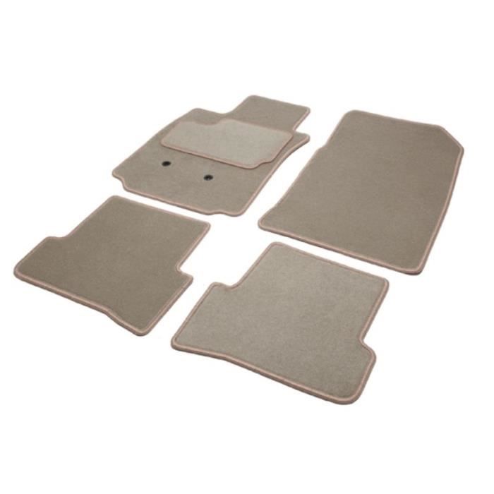Tapis Renault MEGANE 2 CC Coupé Cabriolet - 2 Avants + 2 arrieres (du 08.03 au 10.11) LUXE GT BEIGE sur mesure. SKU:010618_1927 REF