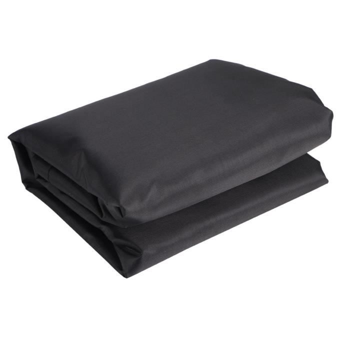 Fafeicy Housse de lit pliante Couverture de lit pliante portable noire housse de protection anti-poussière pour intérieur et