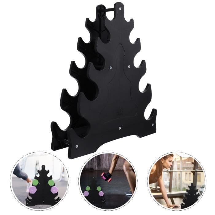 1PC Simple Chic Haltere Présentoir Rack Halte de Stockage Stand Support Fournitures barre - haltere - poids fitness - musculation