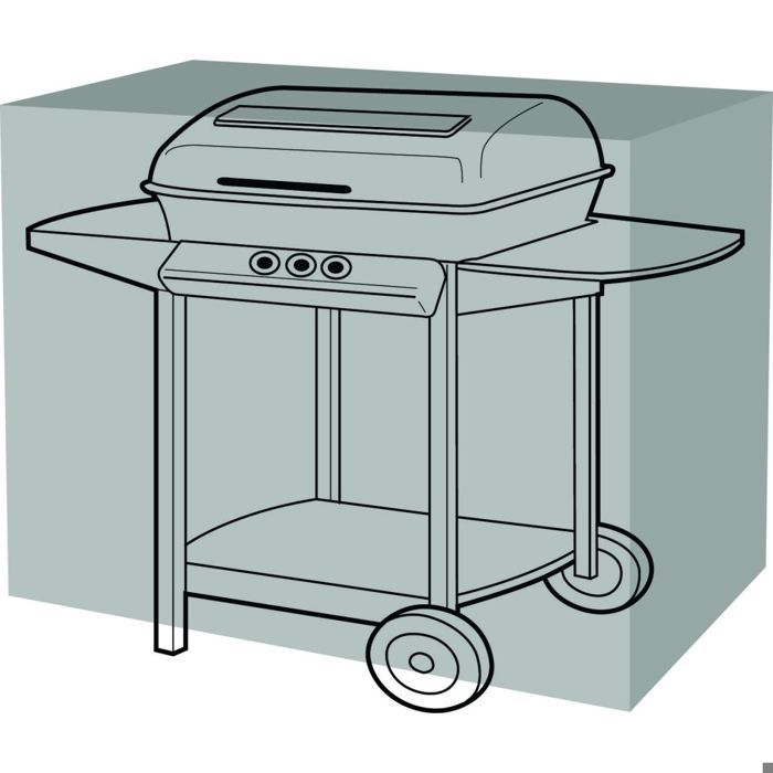 Housse de protection barbecue rectangulaire 155 x 61 x 97 cm