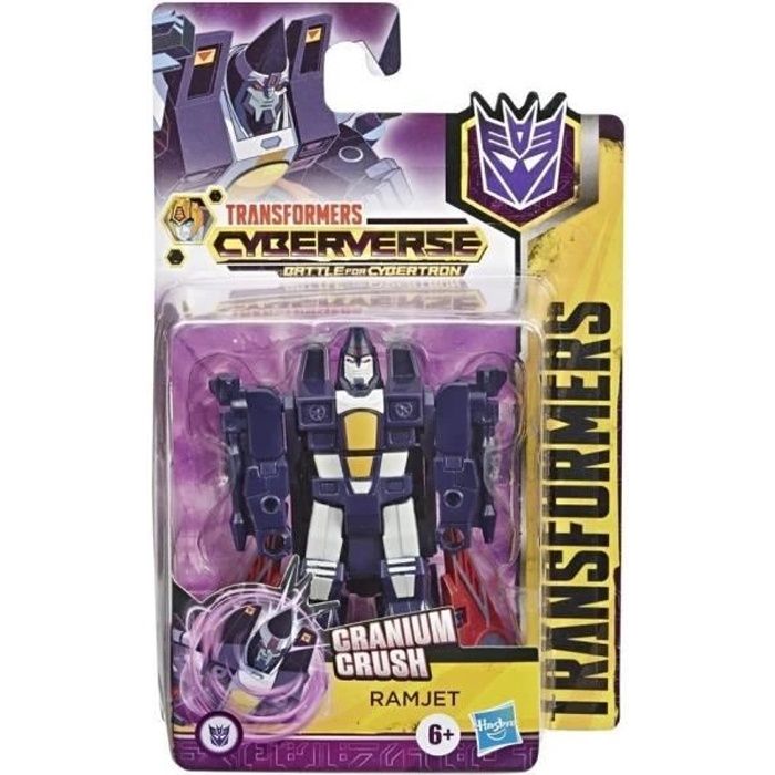 Transformers Cyberverse Battle for cybertron CRANIUM CRUSH RAMJET 9 cm figurine robot jouet jeux