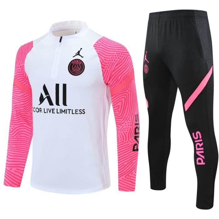 Maillot de Foot PSG x Jordan - Maillot Foot Enfants Garçon Homme 2020 - 2021 Survêtements Foot Maillot de Foot