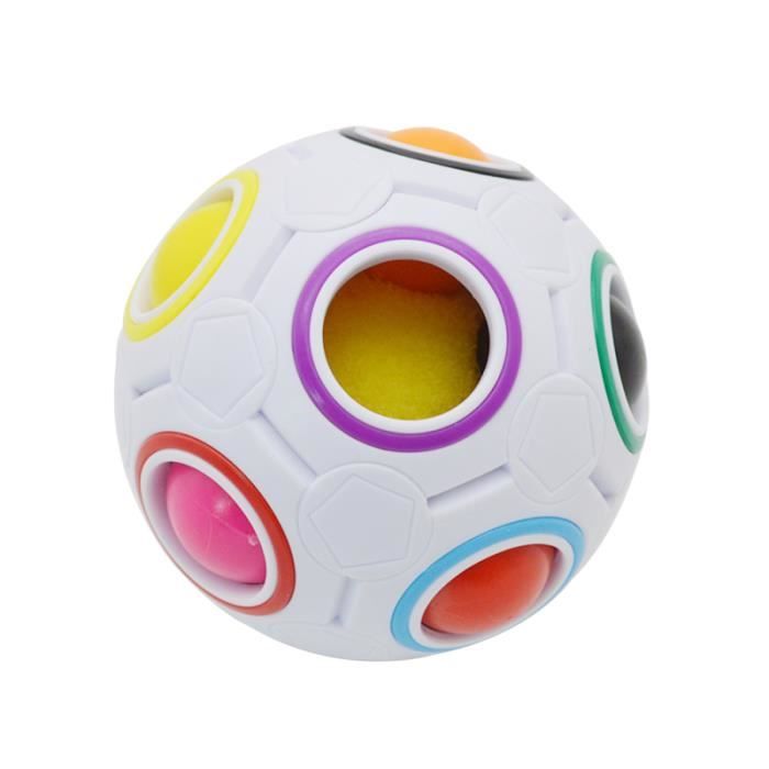 Puzzle Rainbow Magic Cube 3D Boule Jouets éducatifs Fidget Balls pour Playtime Kid Intelligent BALLE - BOULE - BALLON