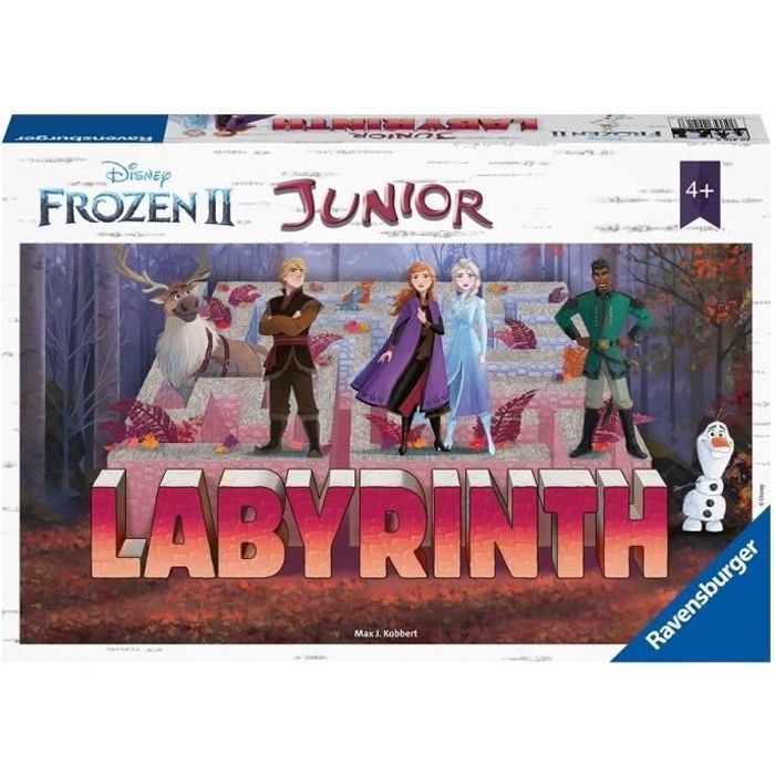 LABYRINTHE Junior La Reine des Neiges 2 - Jeu de société - 2 à 4 joueurs - 4 ans et +