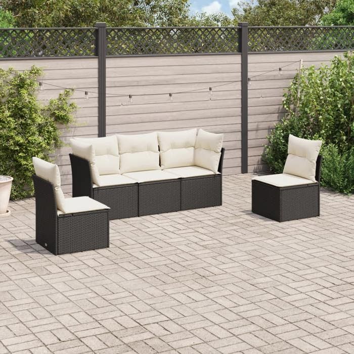 VidaXL Salon de jardin 5 pièces - vue 9