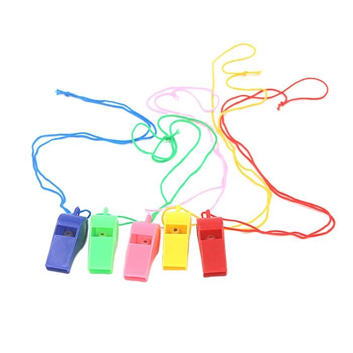 Sifflet de sécurité en plastique pour enfant,jouets de fête d'urgence