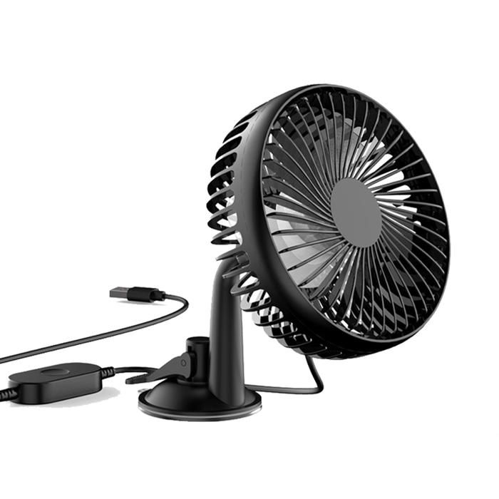 Ymenow Ventilateur Voiture Appui-Tête USB 360° - 3 Vitesses - Refroidissement Siège Arrière Et Bureau