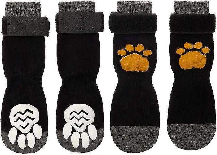 Meilleurs prix pour Chaussettes antidérapantes pour chiens 2 paires souples et réglables protection des pattes chaussettes antidérapantes pour