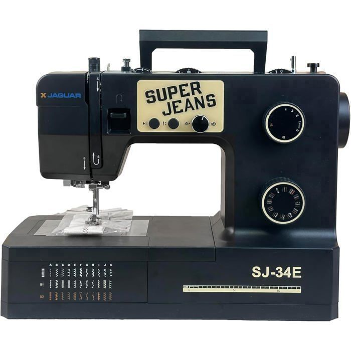 Machine à Coudre Jaguar JS-24 - 24 Points, Servomoteur 100W - Enfile-aiguille Automatique