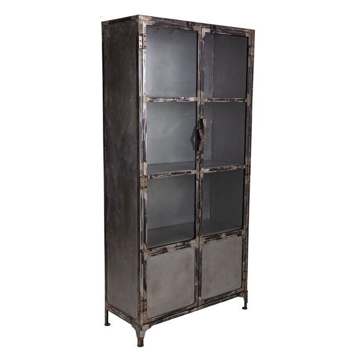 Vitrine en métal noire 90x40x190h - Cdiscount Maison