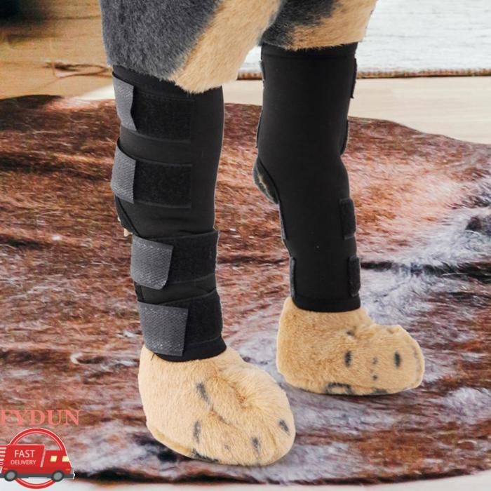 FYDUN Enveloppements de compression de patte Attelle de jambe pour chien 1 paire de protections de coude pour animalerie M