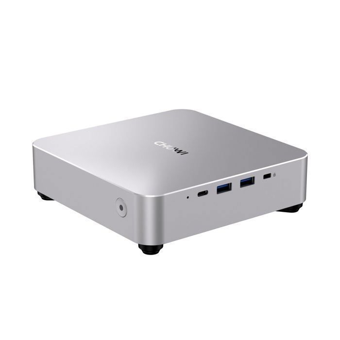 CHUWI  AuBox h&ocirc;te PC - Ryzen 7 8745HS Windows 11 Pro 32GB 1TB support quatre &eacute;crans - Argent - Neuf