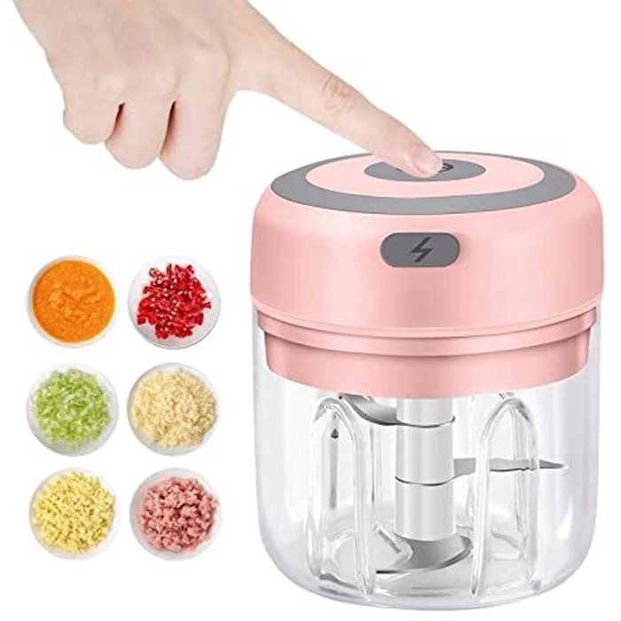 Mini hachoir à ail électrique mini hachoir USB 250 ml moulin à ail coupe-légumes - Croshack