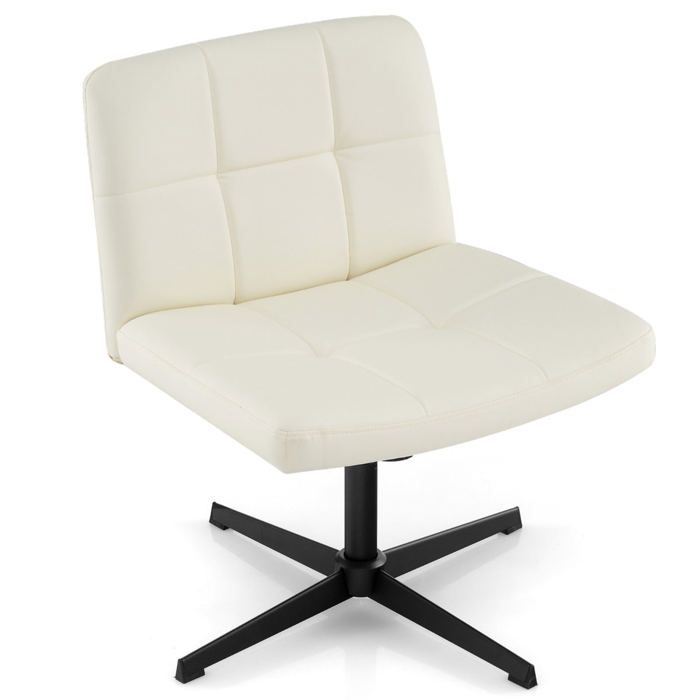 Chaise de bureau - HELLOSHOP26 - En forme de U - Beige - Hauteur réglable 45-58 cm - Mécanisme bascule Chaise de bureau - HELLOSHOP26 - En forme de U - Beige - Hauteur réglable 45-58 cm - Mécanisme bascule