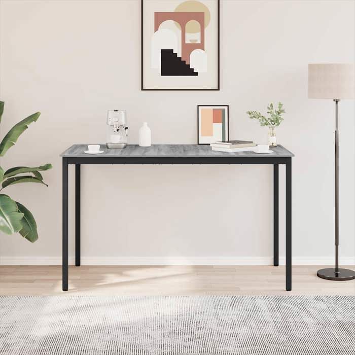 ShieldPro®Table cuisine(Rectangle) SOLOMON Gris Table de bar - FAFA-TOP - Meuble de cuisine - debout - Bois dingénierie 4676844