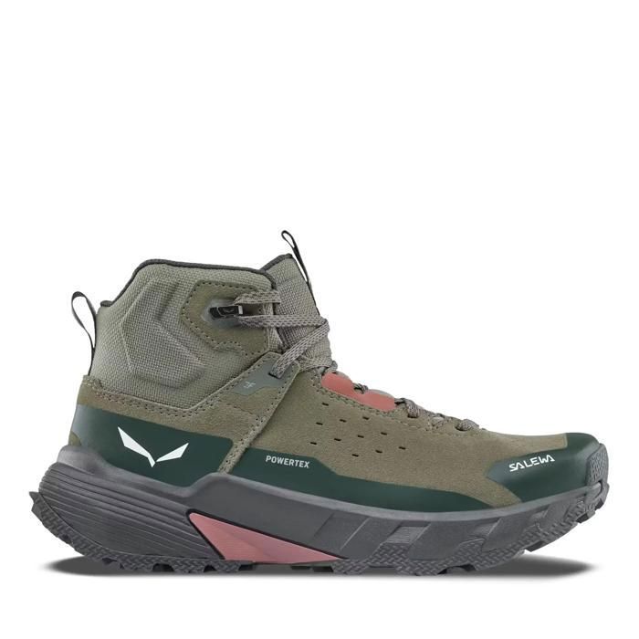 Chaussures de randonnée femme Salewa Pedroc Leather ID Ptx - faded green/dark olive Chaussures de randonnée femme Salewa Pedroc Leather ID Ptx - faded green/dark olive