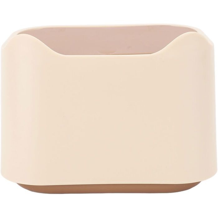 Poubelle à Litière pour Chat Design Fermé Couvercle Fissuré et Pression Élégant Mini Poubelle Polyvalente pour Déchets de Chat
