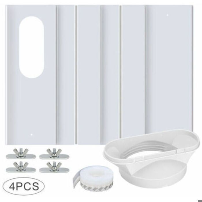 Kit fenêtre clim portable – PVC renforcé réglable 43-140 cm joint étanche inclus
