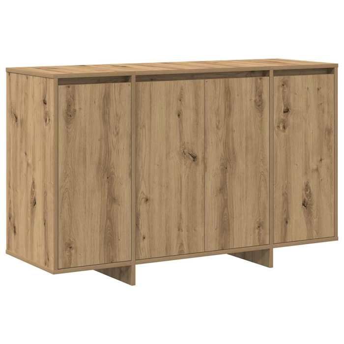 Buffet - vidaXL - meuble salle à manger - bois dingénierie - chêne artisanal - 120 x 41 x 75 cm - 4 portes{fqt10x}
