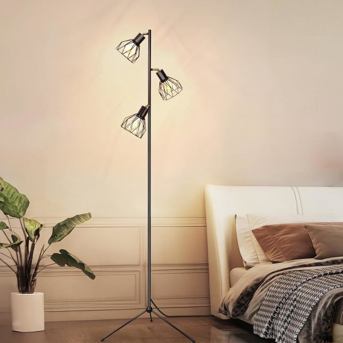 Lampadaire Sur Pied Salon Lampe Sur Pied Lampadaires Industriel Led Luminaires Intérieur Sur Pied Trepied Lampe De Lecture Sur Pie