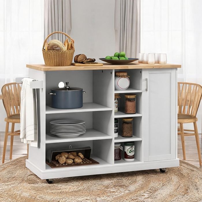 129 x 51 x 93 cm and 50.8 x 20.1 x 36.6 in Servers and Sideboards and with MDF blanc et bois
