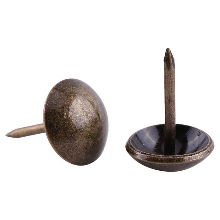 Clous decoratifs bronze antique 100 pieces fer tapisserie canape