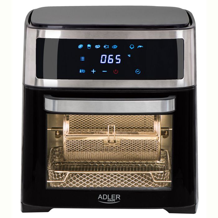 Four Friteuse à Air Chaud 13 L sans Huile 8 Programmes Température 40-200 °C Adler AD6309 2500W